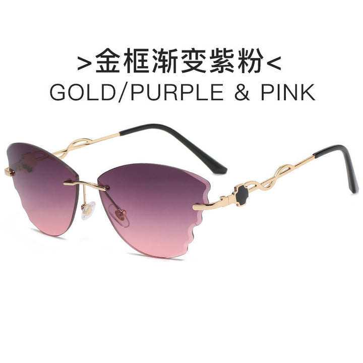 Women's extravagant Cat-Eye sunglasses with golden accents Kalsten
