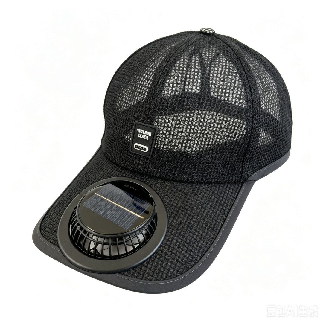 Sun protection cap with integrated solar fan Kalsten