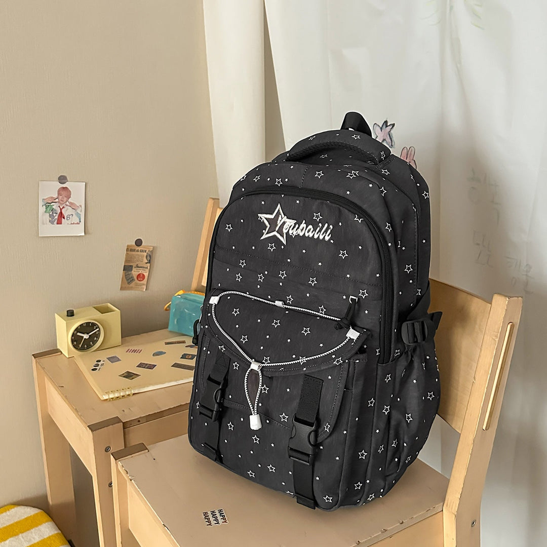 Star-Embellished Adventure School Backpack