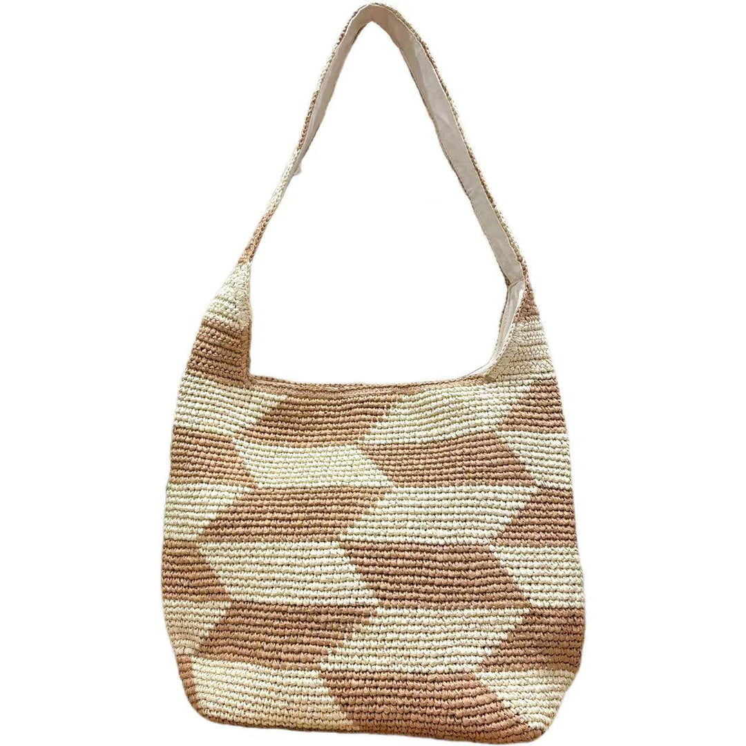 Handcrafted crossbody bag with geometric pattern Kalsten