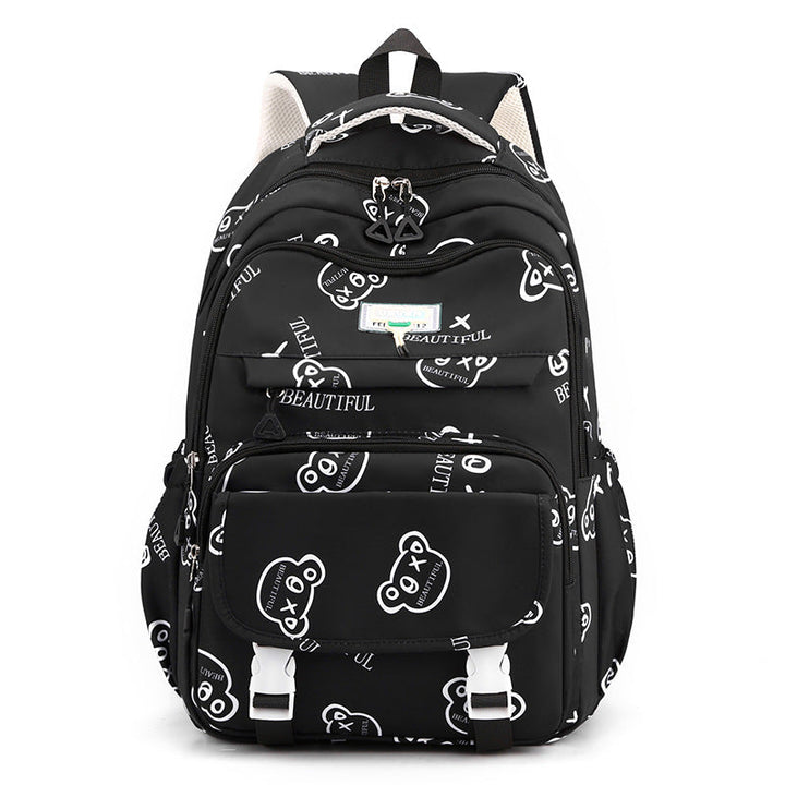 Cute Graphic Print School Backpack