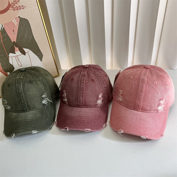 Women's Distressed Denim Baseball Cap Kalsten 1784083631
