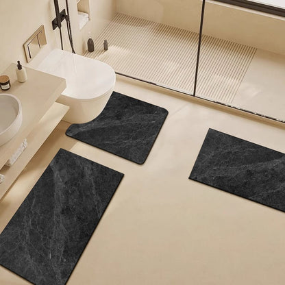 Luxury Marble-Pattern Bathroom Mat Set Acalora