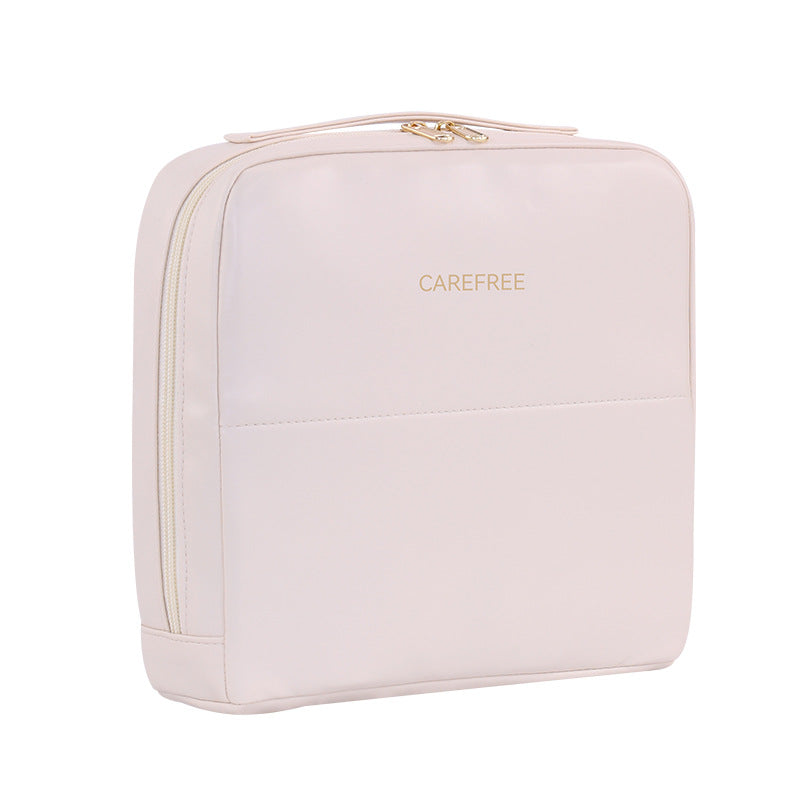 Cosmetic Organizer With Unique Interior Layout And Sturdy Carry Handle Kalsten