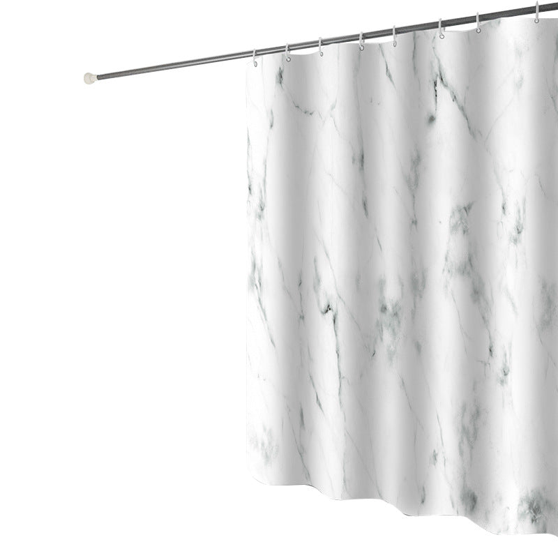 Women's Marble Print Shower Curtain Kalsten