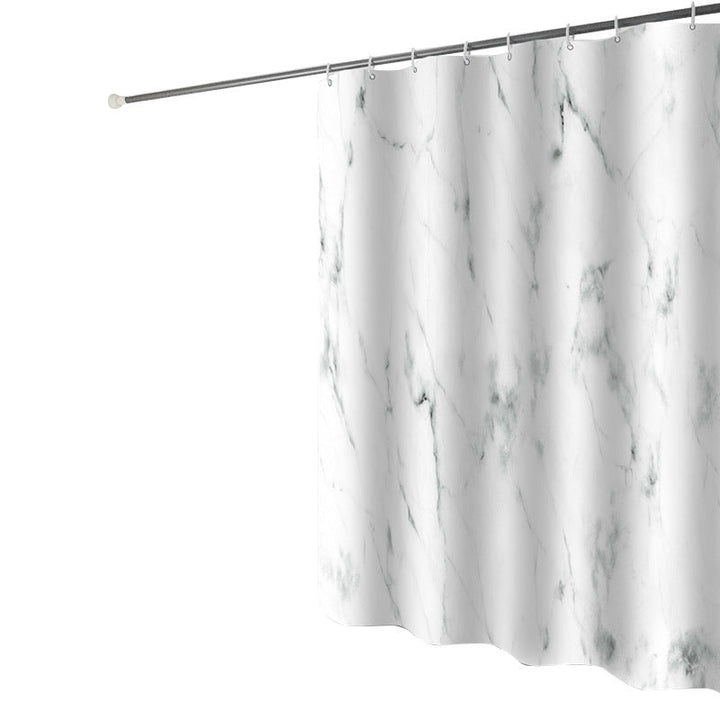 Women's Marble Print Shower Curtain Kalsten