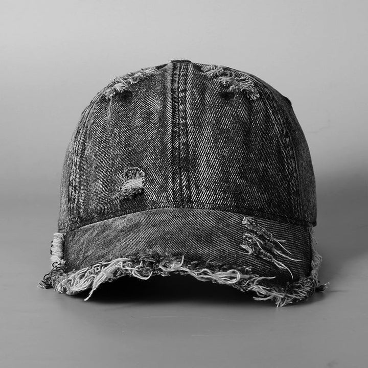 Men's Distressed Vintage Denim Baseball Cap Kalsten