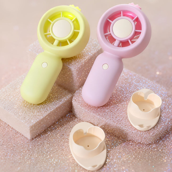 Women's Handheld Fan with LED Lamp Kalsten