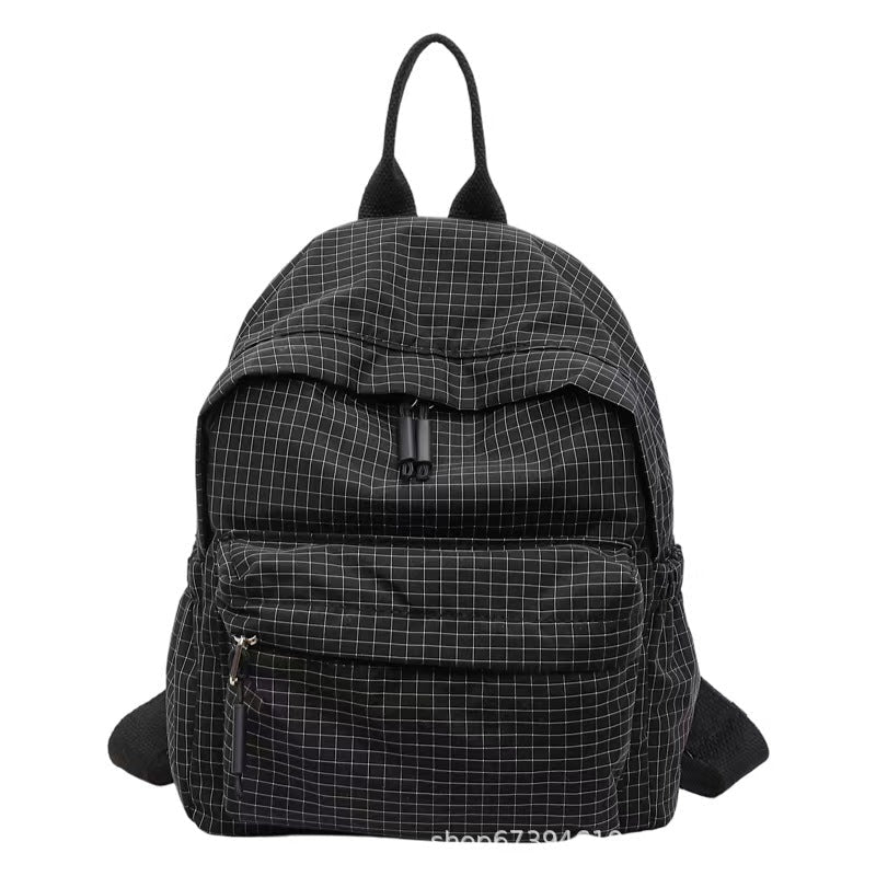 Grid Patterned Everyday Backpack Kalsten