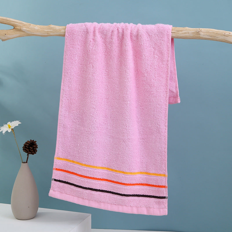 Terry Bath Towel with High-Quality Check Border Kalsten