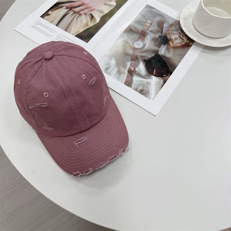 Men's Distressed Vintage-Style Baseball Cap Kalsten