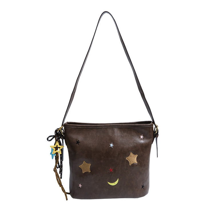 Shoulder bag with charming applications Kalsten