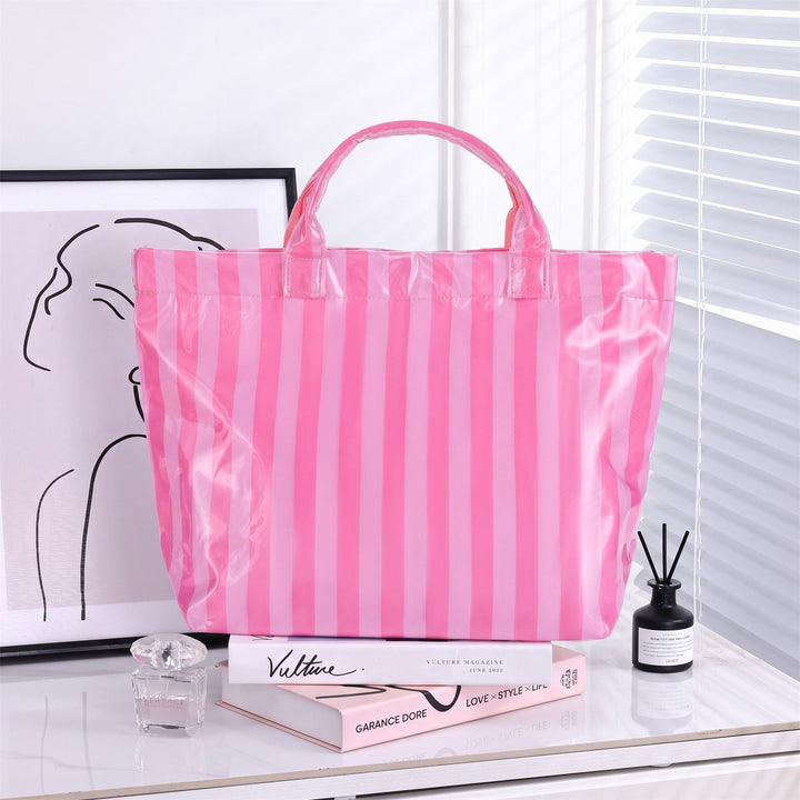 spacious Stripe Beach Bag Kalsten