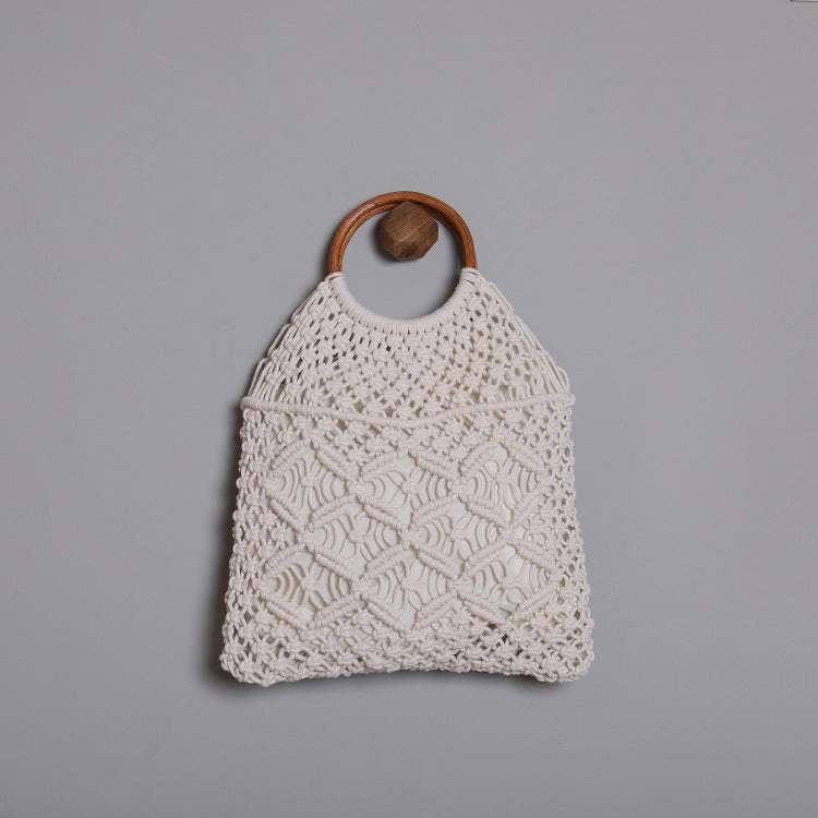 Macrame bag with wooden handle Kalsten