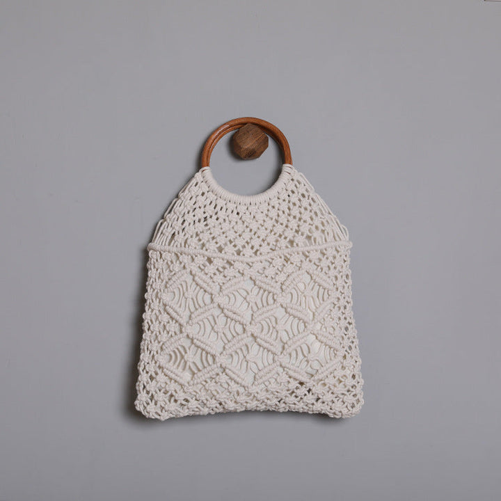 Macrame bag with wooden handle Kalsten