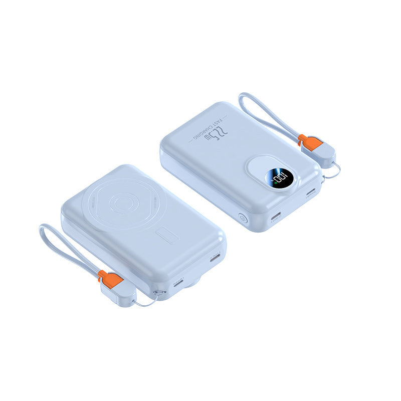 Portable power bank with integrated wireless charging function and digital display Kalsten