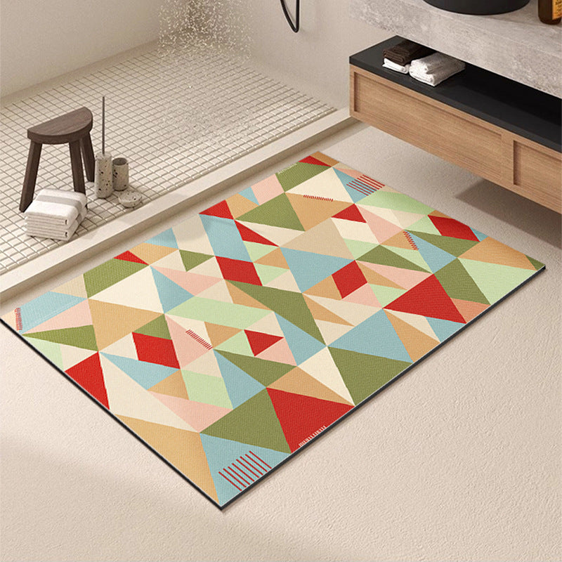 Geometric Patterned Bath Mat Kalsten
