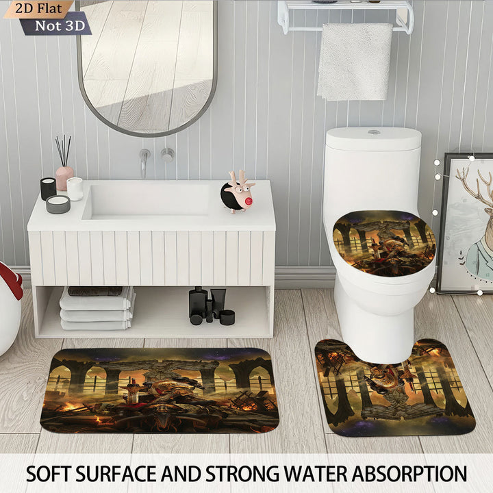 Digital Fantasy-Themed Bathroom Decor Set Kalsten