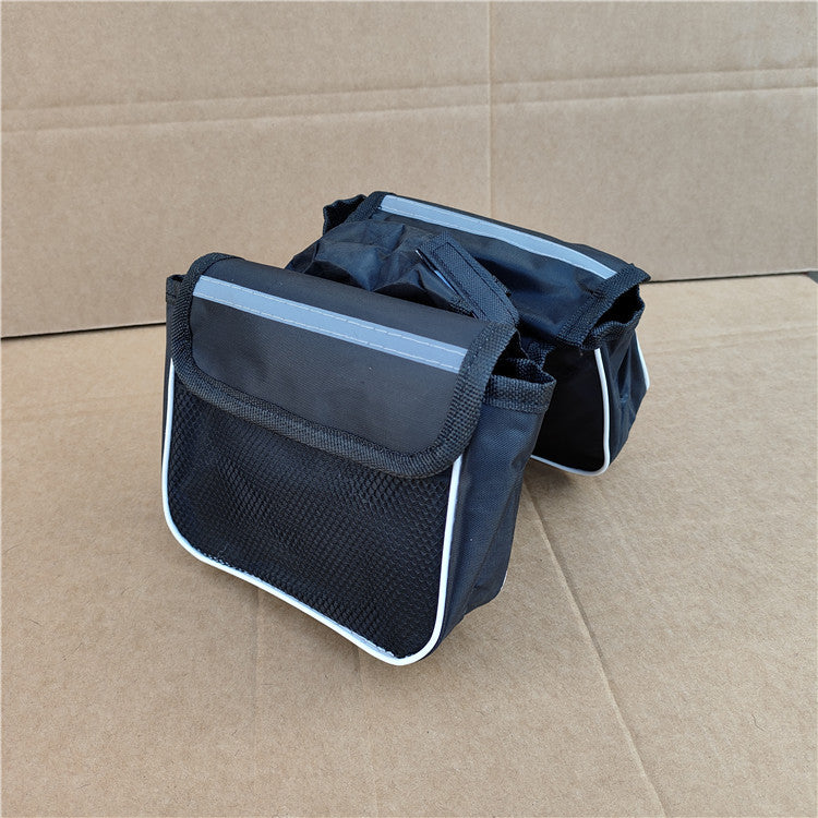 compact reflective waterproof bicycle handlebar bag with quick release straps and multi compartment Kalsten