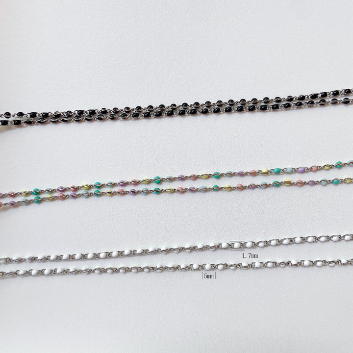 Fashionable necklace with practical extension mechanism Kalsten