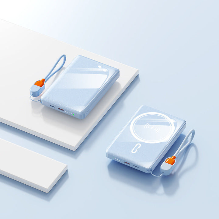 Portable power bank with wireless charging option and high-speed technology Kalsten