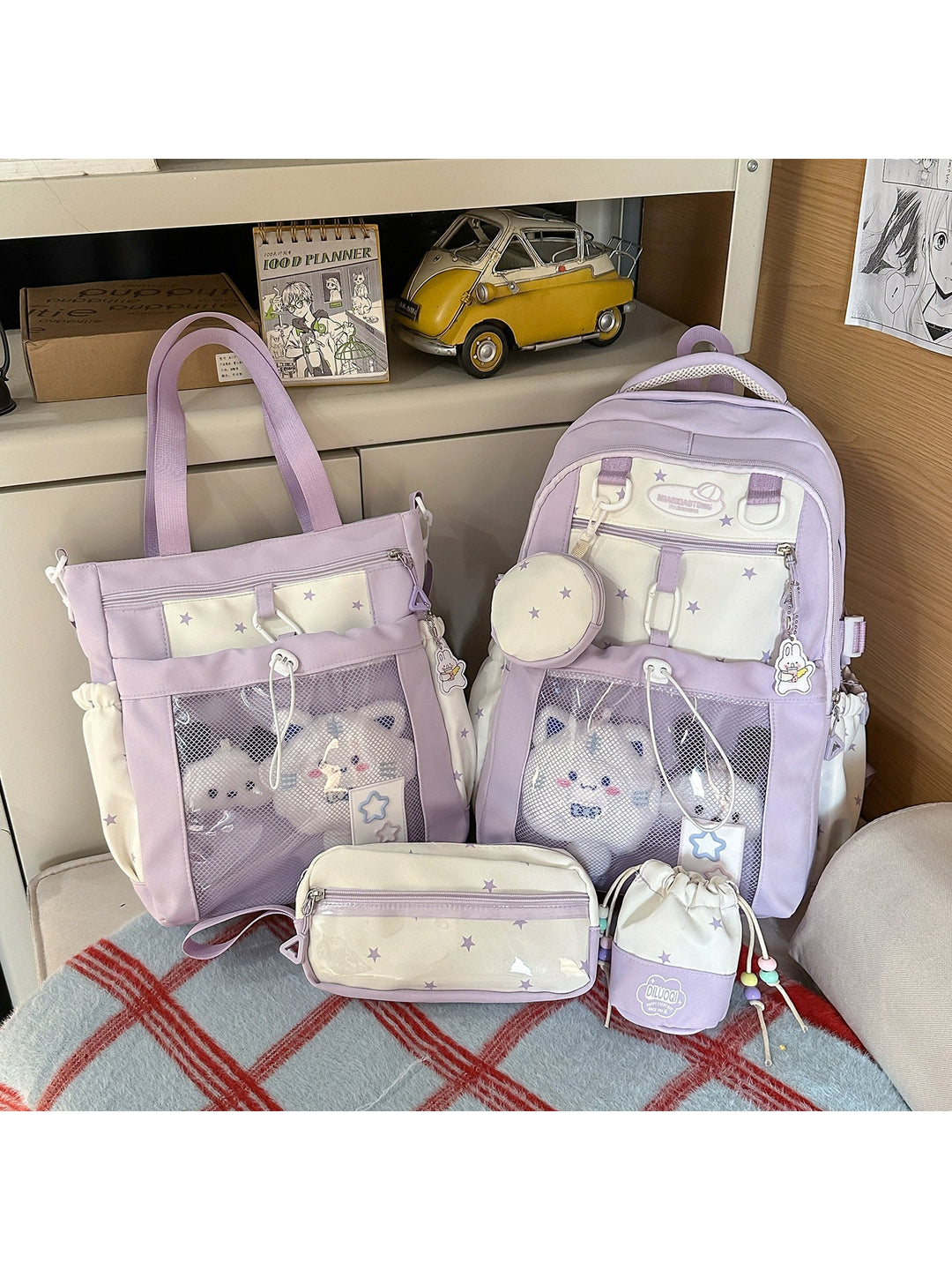 Plush School Backpack Set Kalsten