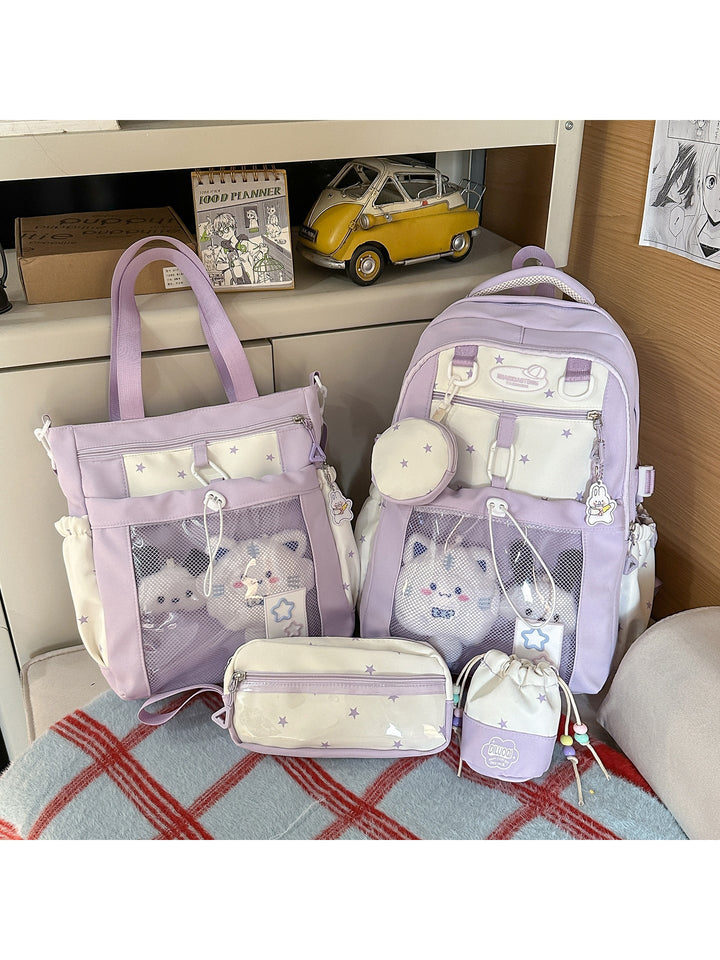 Plush School Backpack Set Kalsten