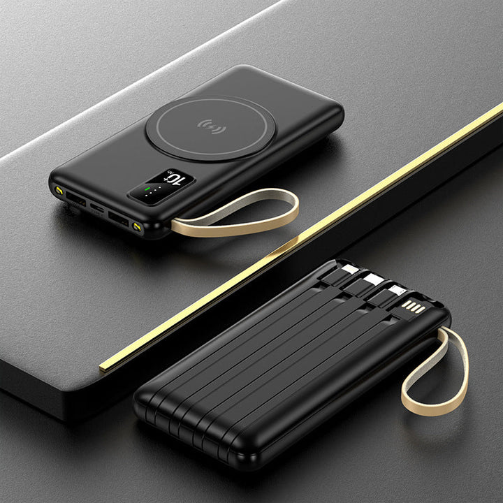 Portable Qi-Charging Power Bank with Multifunctional USB Ports Kalsten