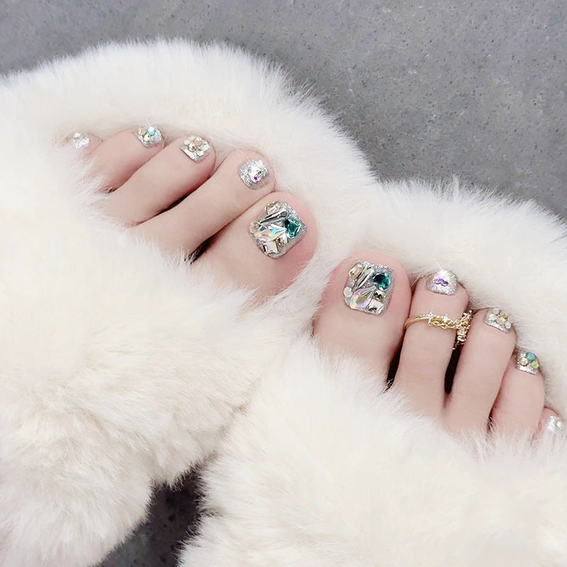 Luxury Rhinestone-Decorated Pedicure Set Acalora