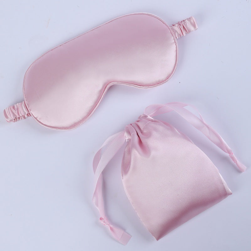 Women's nano silk sleep mask with padded eye area, adjustable elastic band, and storage pouch Kalsten