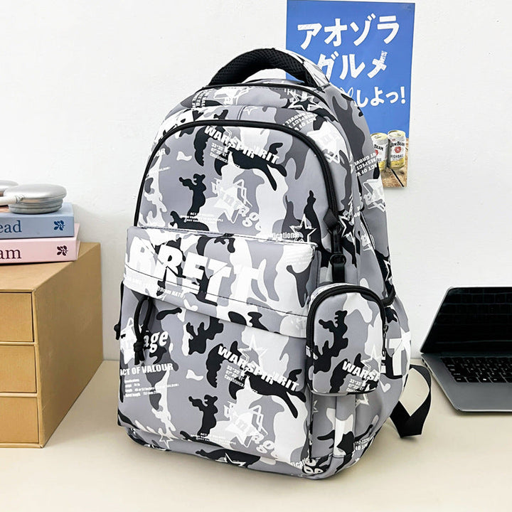 Urban Camouflage Laptop School Backpack