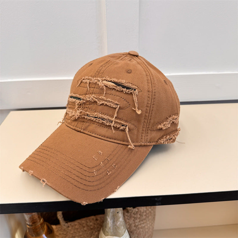 Men's Distressed Denim Baseball Cap Kalsten