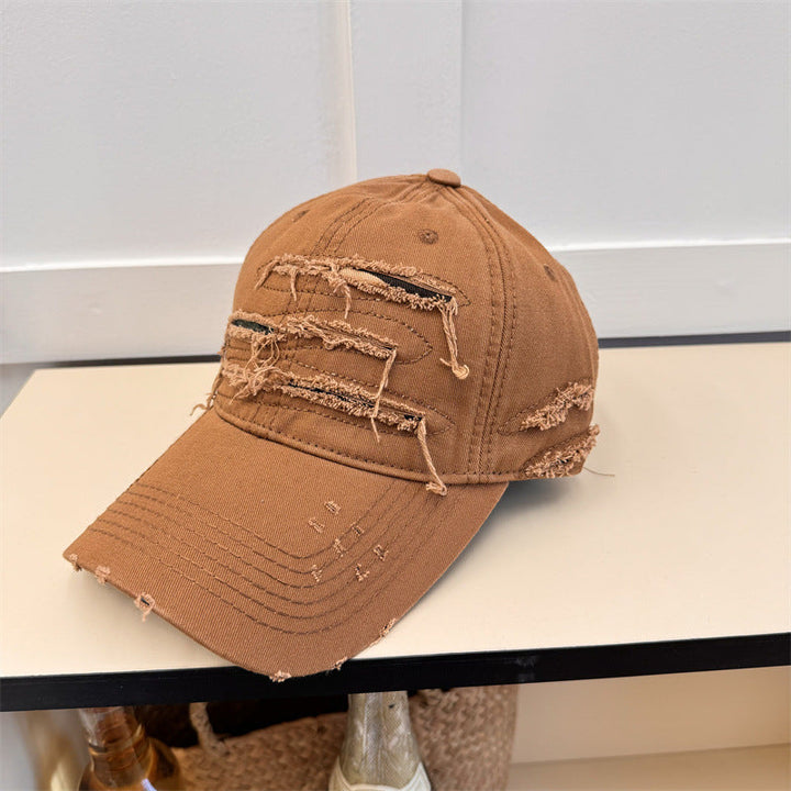 Men's Distressed Denim Baseball Cap Kalsten