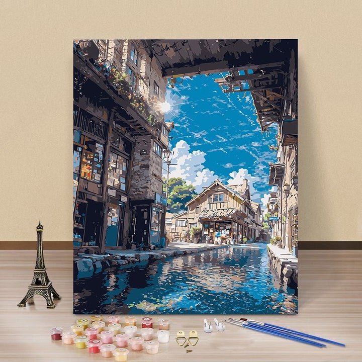 Artistic Coffee Shop Canvas Art Kit Kalsten