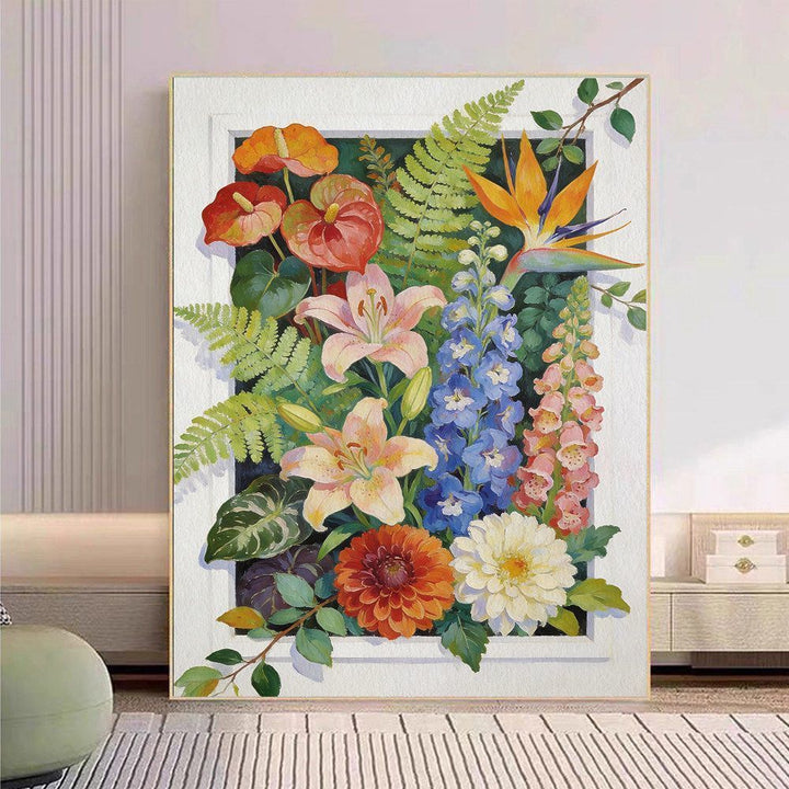 Floral Botanical Canvas Art Print Kalsten