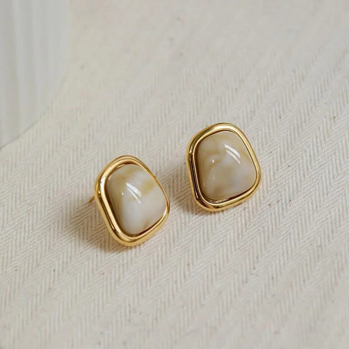Glamorous earrings with high-quality amber elements Kalsten