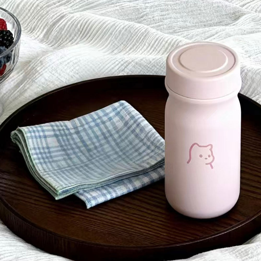 Women's insulated drinking bottle with secure flip lid and stylish animal design Kalsten