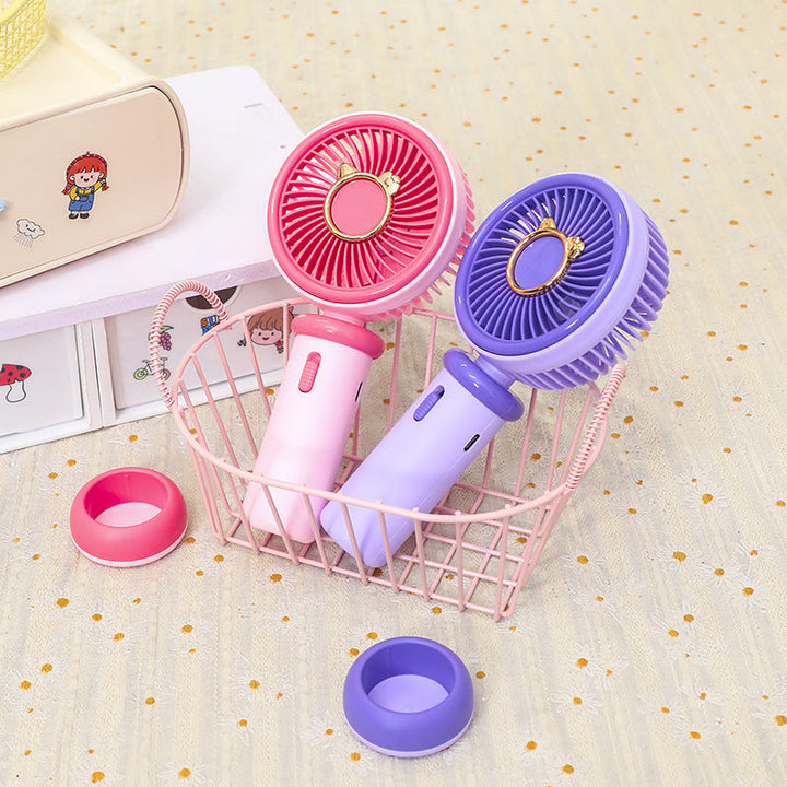Women's Portable Hand Fan with Cute Animal Design Kalsten