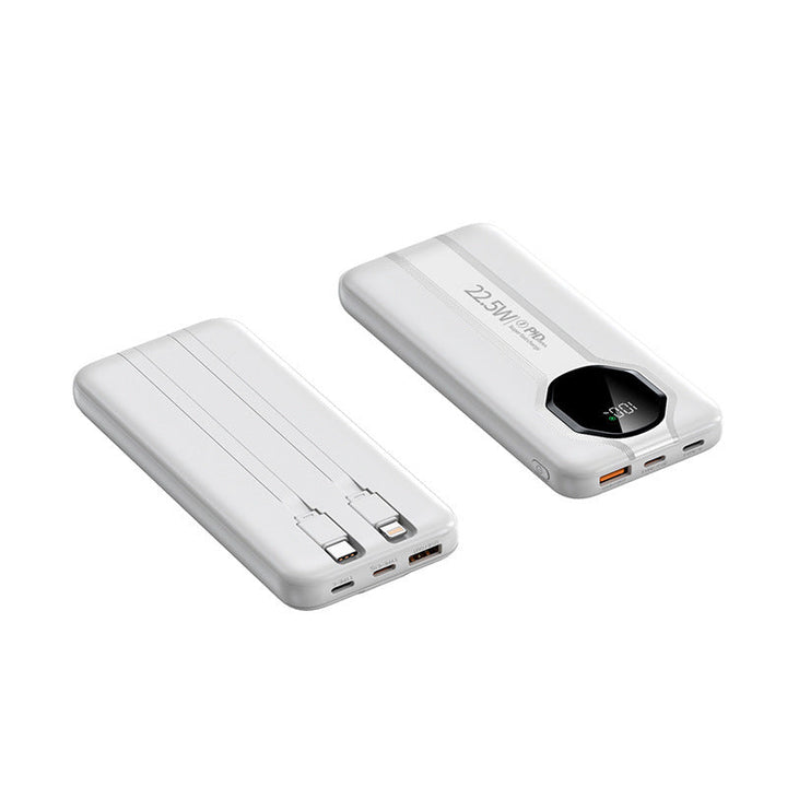 High-performance power bank with integrated charging cables Kalsten