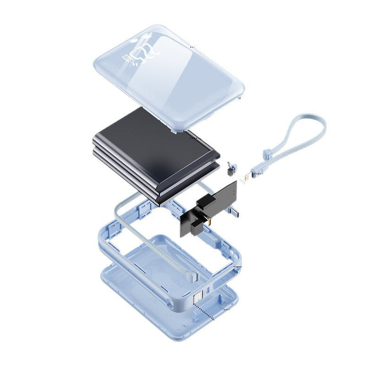 Portable power bank with elegant design and multifunctional charging cable Kalsten