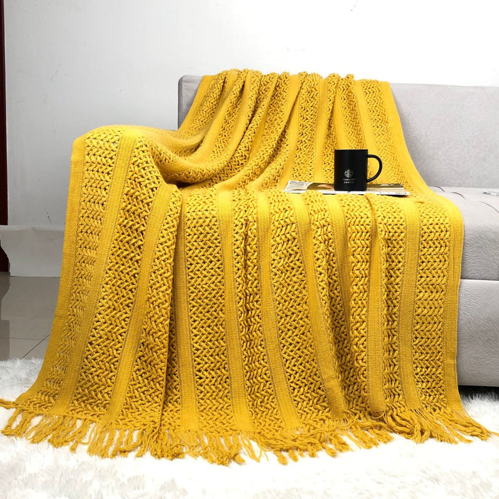 Cozy Knit Throw Blanket Kalsten