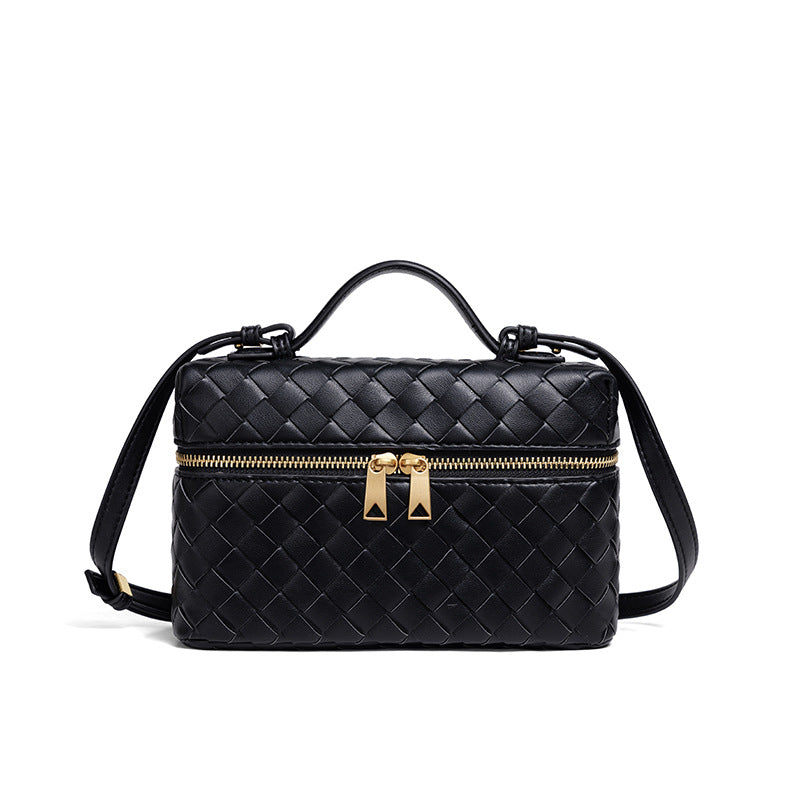 Woven Leather Cosmetic Case Acalora