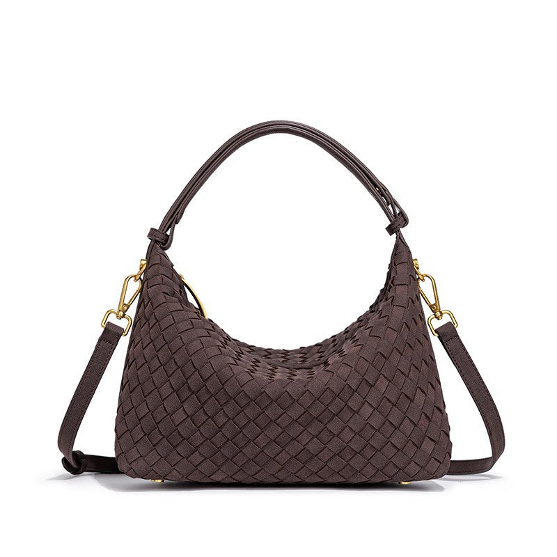 Woven Suede Hobo Bag Acalora