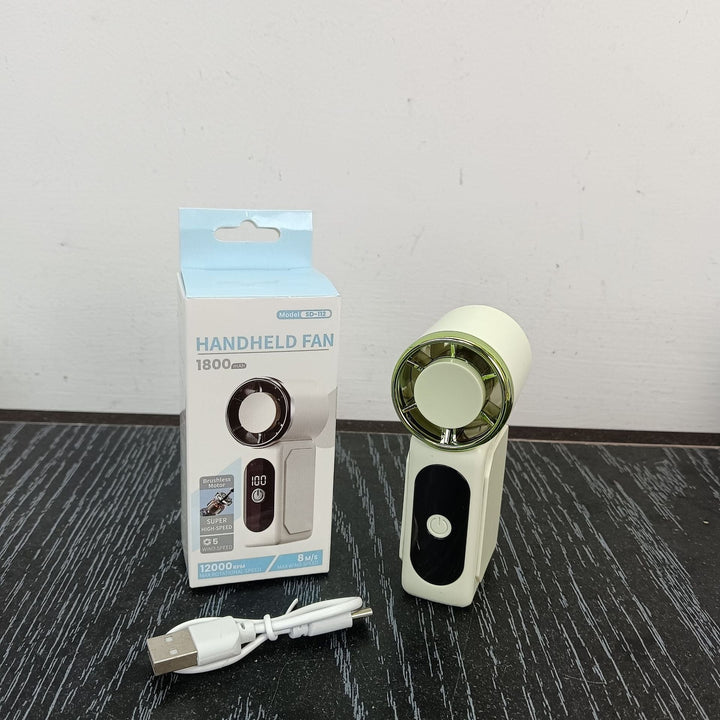 Unisex Portable Hand Fan with Digital Speed Display Kalsten