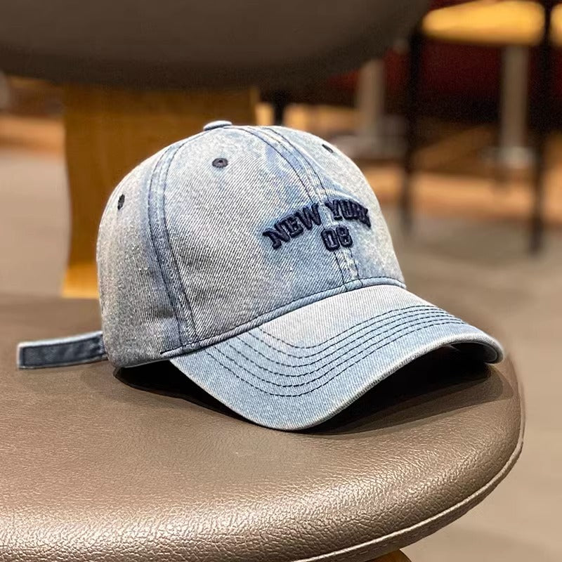 Women's Vintage-Inspired Denim Baseball Cap Kalsten