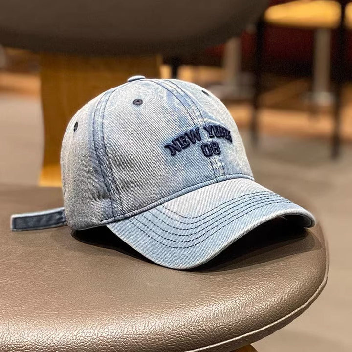 Women's Vintage-Inspired Denim Baseball Cap Kalsten