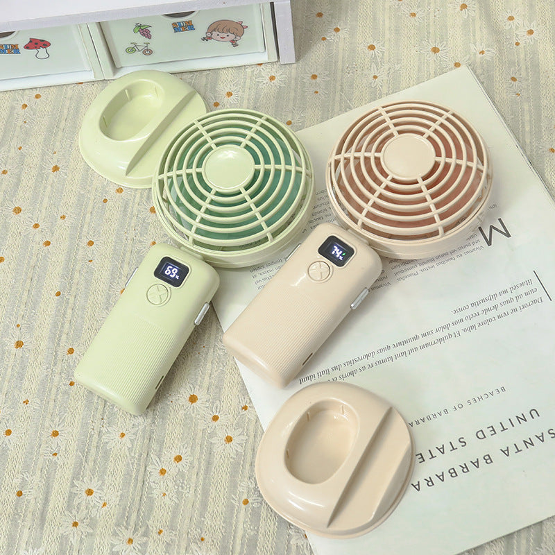 Ladies portable mini fan with digital control and USB connection Kalsten