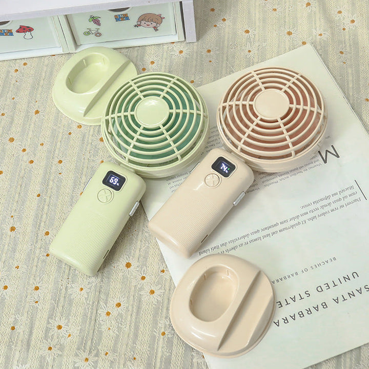 Women's Portable Mini Fan with Digital Display Kalsten