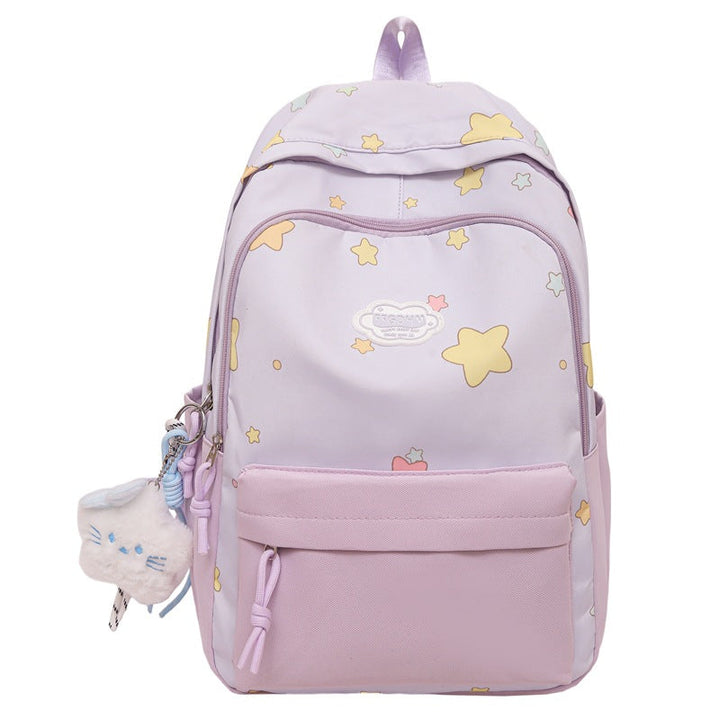 Playful Starry Print Backpack Kalsten
