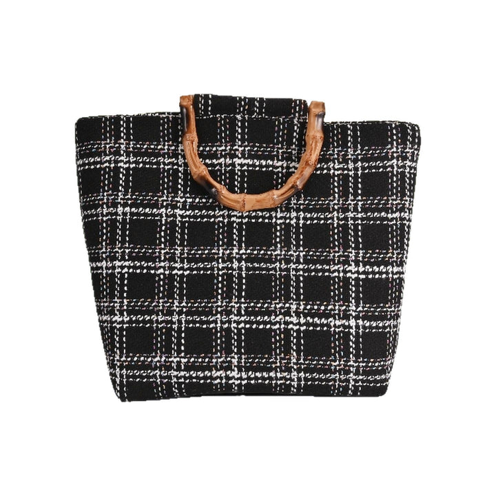 Stylish picnic bag with bamboo handles Kalsten